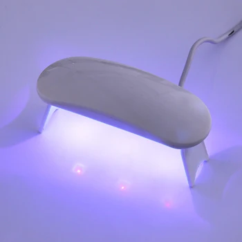 Prenosni 6W Mini UV-LED Lučka za Polnjenje po vmesniku USB Gel lak za Zdravljenje Pralni Lak za Lase ortable Mikro USB Kabel za Domačo Uporabo Nail Art Orodja