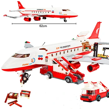 GUDI 8913 Mestnega Potniškega Letala gradniki 856pcs Otroci DIY Opeke Igrače za Otroke Rojstni dan Darilo Igrača Brinquedos