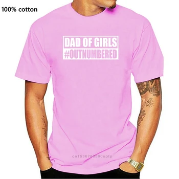 Mens Oče Dekleta #Preglasovani T-majica svetovni Dan Očetov Dar
