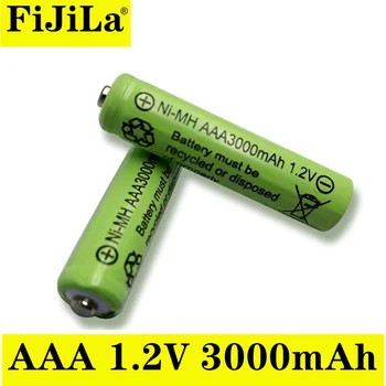 3000mAh 1,2 V AAA NI-MH Baterije Za Bliskavico Fotoaparata brezžično miško igrače Vnaprej Napolnjene Baterije 22701