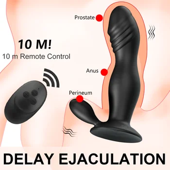Adult Sex Igrače Stimulator Prostate Vibrator Moški Prostata Massager Dildo Analni Čepi Silikonski Brezžični Vibrator Masaža Prostate