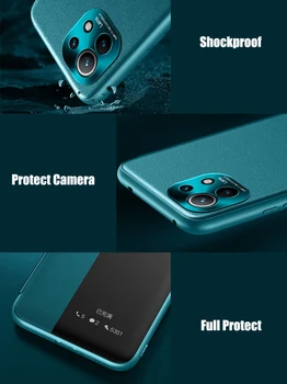 Flip Telefon Kritje Za Xiaomi Mi 11 Ultra Pro Primeru Za Redmi K40 Pro Xiaomi 10 Ultra 11Plus 11Ultra 11Pro Luksuzni PU Usnje Ohišje
