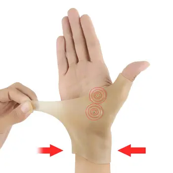 Nepremočljiva Naramnicami Mehko Lajšanje Bolečin Magnetni Palec Podpira Elastično Korektor Terapija Roko Zapestje Masažo Rokavice 23216