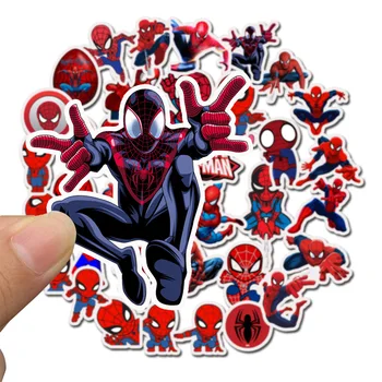 35Pcs Spider man Super Junak MARVEL Nalepke Otroci Igrače Avengers Nalepke Bomba spiderman Skateboard Prtljage Laptop, Avto nalepke