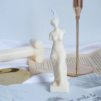 Silikonski 3D Človeško Telo Plesni Moški Žensko Telo DIY Sveča Plesni Zlomljeno Roko Venera Parfum Sveča Dišavna Sveča, zaradi Česar Plesni