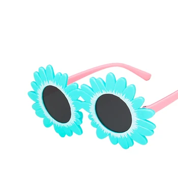 Sončna očala Fantje in Dekleta Otroka na Prostem UV400 Očala Novo Srčkan Daisy Letnik Krog Okvir sončna Očala 2021 Luksuzne blagovne Znamke Moda