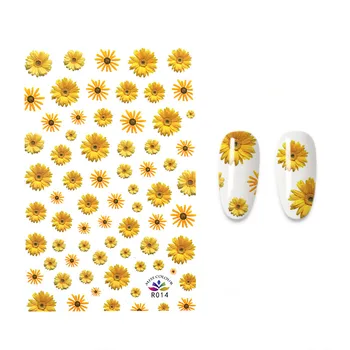 Cvet Nalepke Za Nohte Art Nalepke Folije Samolepilne Nalepke Sončnično Modelov Manikura Odlikovanja 23785