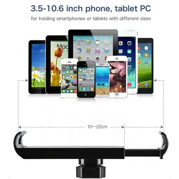 Prilagodljiv Dolgo Roko Mobilni Telefon, Tablični računalnik Stojalo, Nosilec za iPad Mini Zraka iPhone Xiaomi Huawei Leni Posteljo Namizje Posnetek Kovinski Nosilec