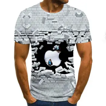 2021 Nova Moda za Moške Kratke Rokav 3d T-shirt Majica 3d T-shirt za Moške Zabava T-shirt za Moške Priložnostne Hip hop Fitnes T-shirt