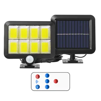 Sončne Svetlobe LED Prostem Z Daljinskim upravljalnikom Vrt Led Senzor Gibanja Sončne Svetilke na Prostem Nepremočljiva Garaža Dekor Light 3 Načini