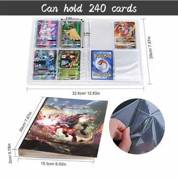 2021 Najnovejši 36Styles 240Pcs Imetnik Album Igrače Zbiranje Pokémon Kart Album Knjiga Vrh Naložen Seznam Igrače Darilo Za Otroke 23985