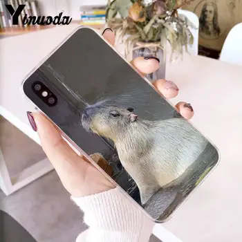 Yinuoda Živali Smešno Capybara Bling Srčkan Primeru Telefon za iPhone 12 8 7 6 6S Plus X XS MAX 5 5S SE XR 11 12 pro promax