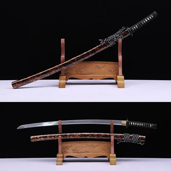 Heixuanmusashi Potiskane Jekla Samuraji Meč Lesene Scabbard Ročno Japonski Katana Posebna Ponudba - Priporočljivo 24141