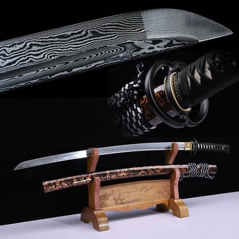 Heixuanmusashi Potiskane Jekla Samuraji Meč Lesene Scabbard Ročno Japonski Katana Posebna Ponudba - Priporočljivo