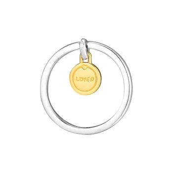 Sijaj Medaljon Ljubezni Obroč Verodostojno 925 Sterling srebrni Nakit Prstan Za Žensko Evropski Stil Silver Obroči Za Nakit, Izdelava