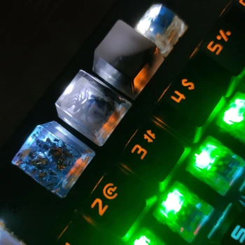Ročno po Meri OEM R4 Profil Smolo Keycap Tipkovnico RGB Prosojno Keycap R91A