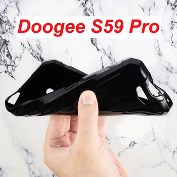 Za Doogee S59 Primeru Silikonski Pokrovček Mehak TPU Telefone Funda Capa Back Protector Lupini Za Doogee S59 Pro Zaščitno Steklo Pokrova