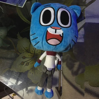 27 cm Anime Neverjetno Svetu Plišastih Igrač Lutka Peluche Srčkan Modra Mačka, Polnjene Živali, Igrače, Otroška Otroci Božično Darilo za Rojstni dan