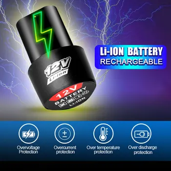 Mini 12 Volt. Brushless Akumulatorski Kotni Brusilnik Z 2pcs litij-ionskih baterij