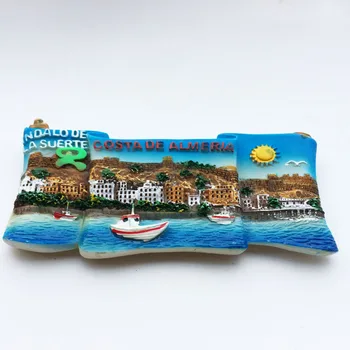 BABELEMI Nov Prihod Španija Hladilnik Magnet Potovanja, trgovina s Spominki, Costa de Almeria Obali Magnetni Hladilnik Nalepke Doma Dekor 24395