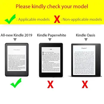OOTDTY Ultra-Tanek E-knjige v Primeru Magnetni PU Usnja Flip Stojalo Pokrov za Amazon Vsi-Nov Kindle 10. Generacije 2019 6