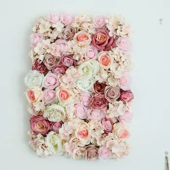 60x40cm Umetne Rože Dekoracijo Sten Hydrangea Peony Rose Cvet Mat Poroko ozadje Trgovina Dekor Cvetlični motiv