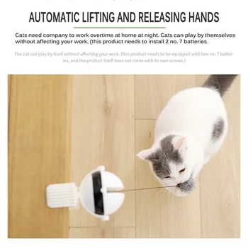 Električni Avtomatsko Dviganje Gibanja Mačka Igrača Interaktivni Puzzle Smart Hišnih Mačk Teaser Žogo Hišne Oskrbe Dviganje Igrače Za Hišne Živali Dodatki