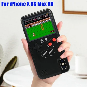 Igra Mehko Telefon Kritje Za iPhone X XR XS Max Za iPhone 6 7 8 Plus Barvni Zaslon 36 Klasična Igra Konzola Silikonski Pokrov