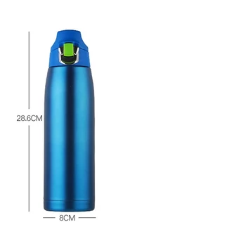 900 ML Nove Modne velike Lapacity Izolirano vakuumsko Steklenica iz nerjavečega jekla 304 Termovko za Vodo Pokal S Pop-Up Pokrov