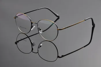 Oči očala okvirji za ženske eyeglass okvir očal monturas de gafas očala okvirji moških krog kovinski okvir očal je EV1148