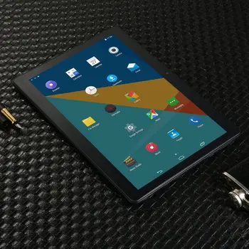 KT107 Okroglo Odprtino Tablet 10.1 Palca Velik Zaslon Android 8.10 Različica Moda Prenosni Tablični 8G+64 G Črna Tablični Črna NAM Plug