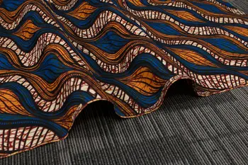 Poliester Afriške Vosek Tiskane Tkanine Mozaik Za Obleko Šivanje Obrti DIY Materiala Dihanje Tissu Visoke Kakovosti Afriki Pagne