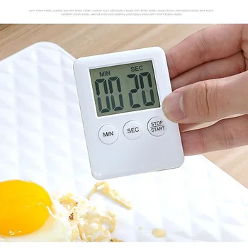Digitalni LCD Zaslon Kuhinjski Timer Kvadratnih Kuhanje Odštevanje Alarm Magnet Ura OCT998
