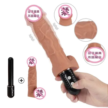 Ročni Vibrator Stimulacijo Klitorisa Simulacije Dildo Nekaj Zabavno Ženska Odraslih Igrača G-spot Penis Vibrator Zakasnitev Nastavite Za Izboljšanje