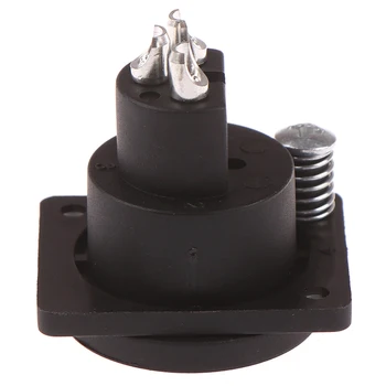 1Pcs XLR 3 Pin Nepremočljiva Ženski Ohišje Plošča Nameščena Socket Adapter Za Spajkanje Moč Priključek MIC Črna 26099