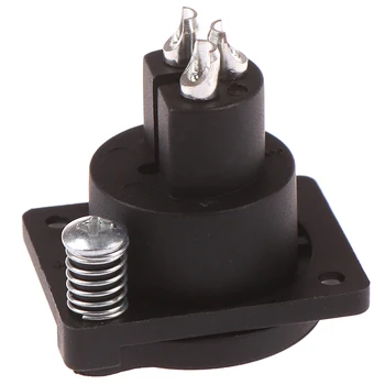 1Pcs XLR 3 Pin Nepremočljiva Ženski Ohišje Plošča Nameščena Socket Adapter Za Spajkanje Moč Priključek MIC Črna