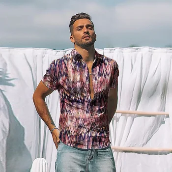 Camisa hawaiana de manga corta par hombre a la moda de 2021 camisas de secado rápido de talla grande asiáticas. M-2XL informa