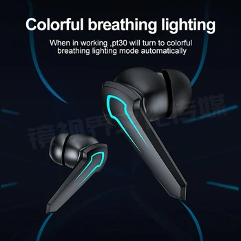 TWS Gaming Slušalke Igralec Brez Odlašanja 360° Stereo Brezžična tehnologija Bluetooth 5.1 Slušalke Športne opreme za varovanje Z Mikrofonom 10 Ur 26119