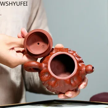 Yixing Boutique Dahongpao Čaja Pot Vijolično Gline Čajniki Ročno lepoto grelnik vode Kitajski Čaj slovesnosti dobave Meri 170 ml 26543