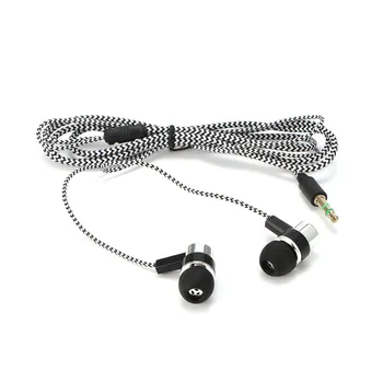 3,5 Mm Ustvarjalne Pleteni Slušalke, Žično Šport Bas Slušalke Z Inteligentni Nadzor Glasnosti, Hands-Free (In-Ear Slušalke