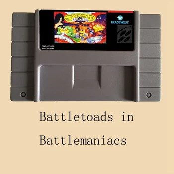 Battletoads v Battlemaniacs 16 bit Velika Siva Igra Kartice Za NTSC/PAL Igra, Igralec 27182