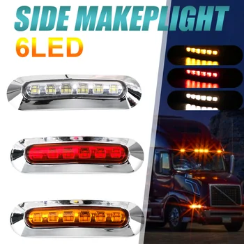 LEEPEE 6 LED Tovornjak Strani Marker Svetlobo 10-30V Potrditev Luči Nepremočljiva za Tovornjake Potovanja Avto SUV Avtobus Prikolico, Tovornjak Priklopnika