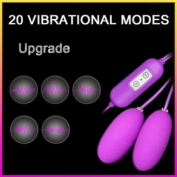 20 Hitrosti Vibrator Sex Igrače Za Žensko Usb Vibrator Jajce G-Spot Vagina Masaža Klitoris Stimulator Spolnih Jajce Bullet Vibrator Jajce