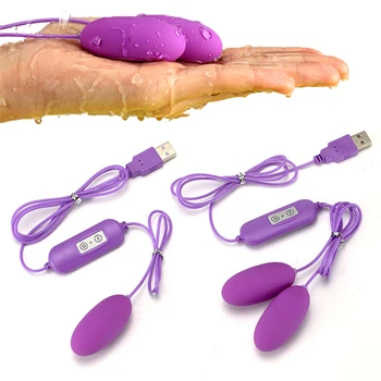 20 Hitrosti Vibrator Sex Igrače Za Žensko Usb Vibrator Jajce G-Spot Vagina Masaža Klitoris Stimulator Spolnih Jajce Bullet Vibrator Jajce