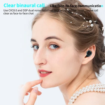 M10 TWS Brezžične Slušalke Bluetooth Glasbo, Slušalke IPX7 Nepremočljiva Šport Čepkov HI-fi Stereo Slušalke Deluje Na Vse Pametni telefon 27321