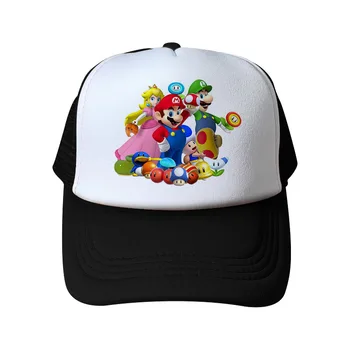 Super Mario Baseball Skp Risank Anime Srčkan Otrok za Odrasle Moške, Ženske Kamiondžija Skp Moda Nastavljiv Klobuk klobuk kpop 2732