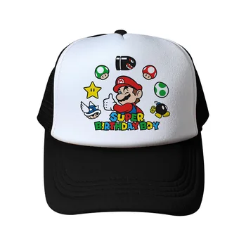 Super Mario Baseball Skp Risank Anime Srčkan Otrok za Odrasle Moške, Ženske Kamiondžija Skp Moda Nastavljiv Klobuk klobuk kpop