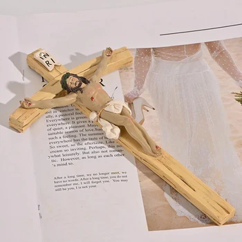 Vintage Lesa, Kot So Stene Križ Križ Svetega Verske Vklesan Kristusa Vklesan