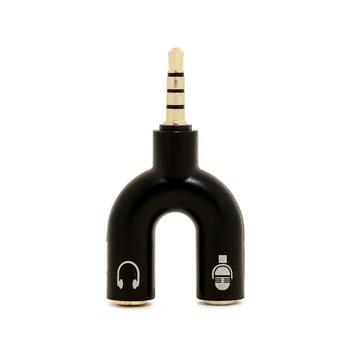 1PCS 3,5 mm, 1 Do 2 Dvojno Y Audio Slušalke Jack Splitter Delež Kabel Adapter Pisane Priključek za Slušalke Za Slušalke Slušalke MP3