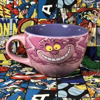 Creative 3D Cartoon Alice Mačka Cheshire Porcelana Vrč Kave Vrč Vode Skodelice Darilo za Rojstni dan vrč, vrč kave skodelice